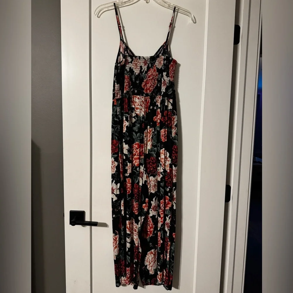 Xhilaration Black and Red Floral Maxi Dress - Picture 8 of 8